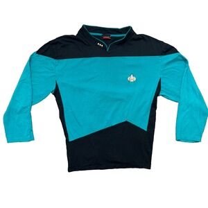 Robe Factory Star Trek Spock Long Sleeve Blue Shirt Men's Large Cosplay SciFi